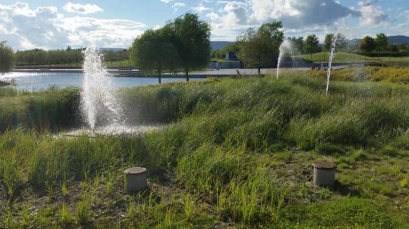 Nansen park water cleansing installation.